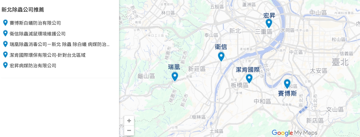 新北除蟲公司推薦
